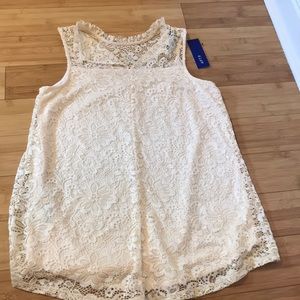 APT 9 cream blouse NEW